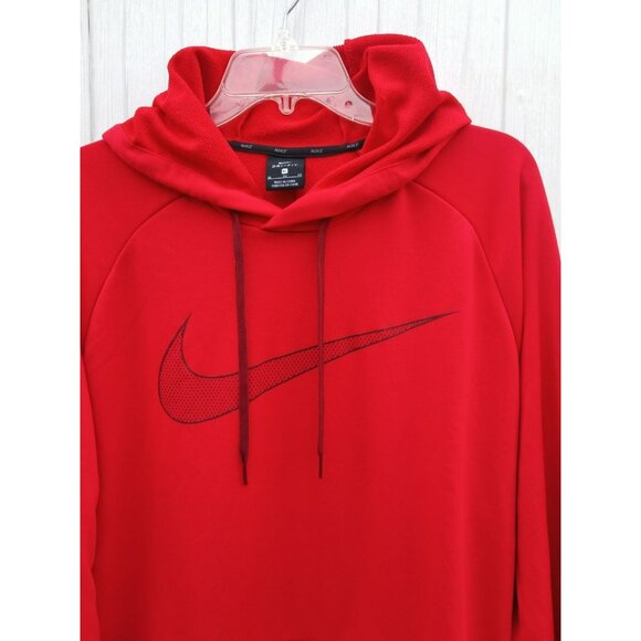 XL MEN'S NIKE HOODIE JACKET RED SWEATSHIRT AQ5249-657 PULLOVER / COAT TOP - Picture 4 of 6